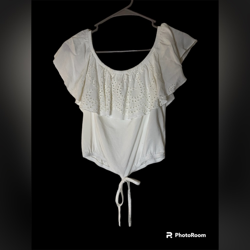 White off the shoulders shirt